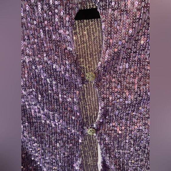Blanc miniskirt and sequin top set lavender color new from my boutique - Picture 5 of 9